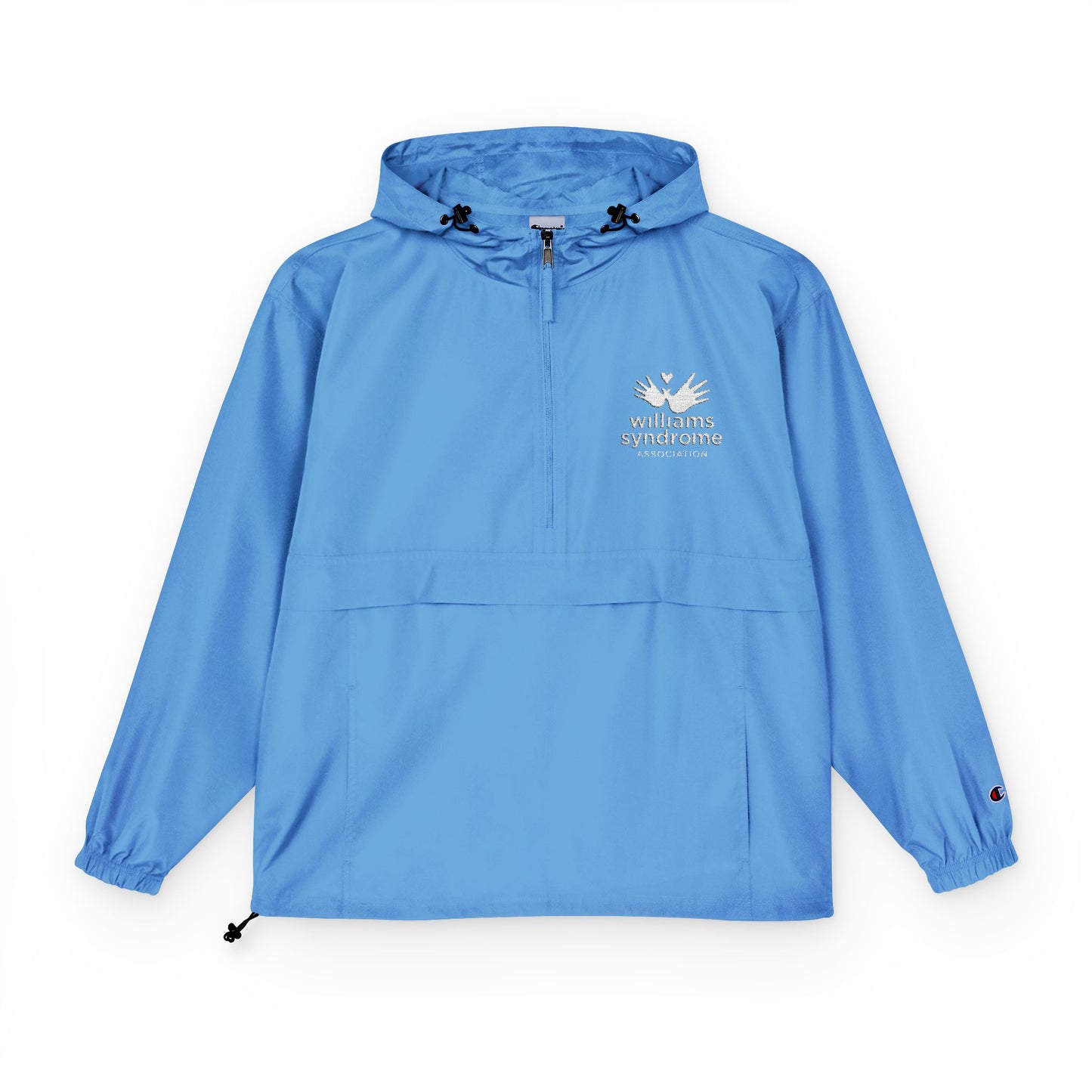 WSA Embroidered Logo Lightweight Packable Anorak Unisex Rain Jacket