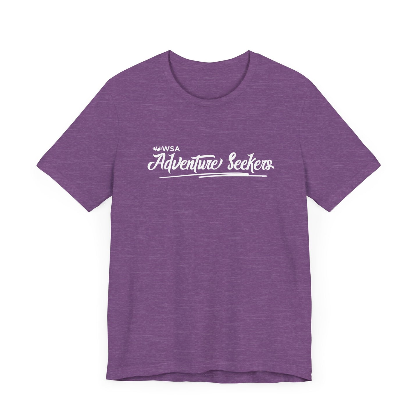 White Logo Adventure Seekers Unisex Jersey Tee
