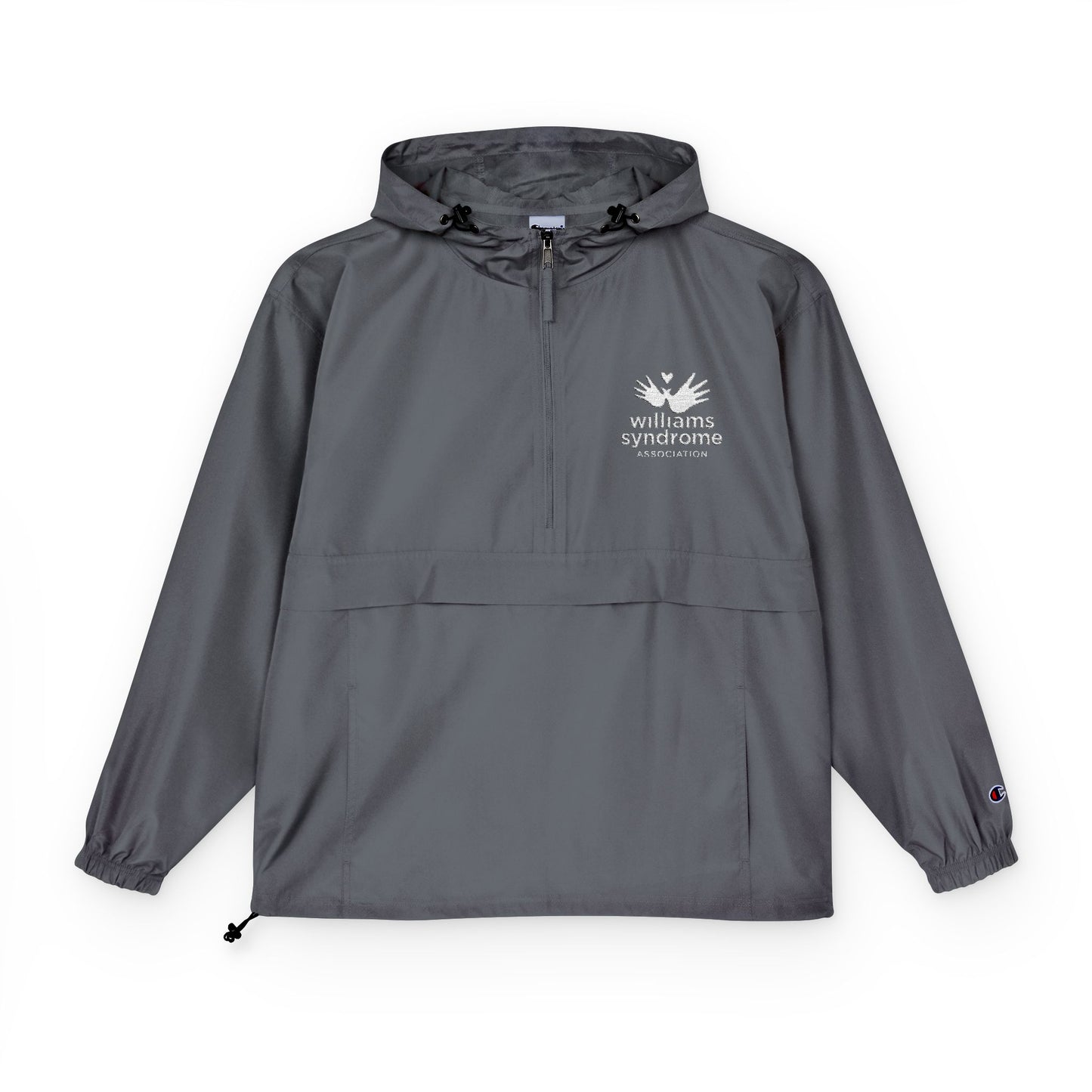 WSA Embroidered Logo Lightweight Packable Anorak Unisex Rain Jacket