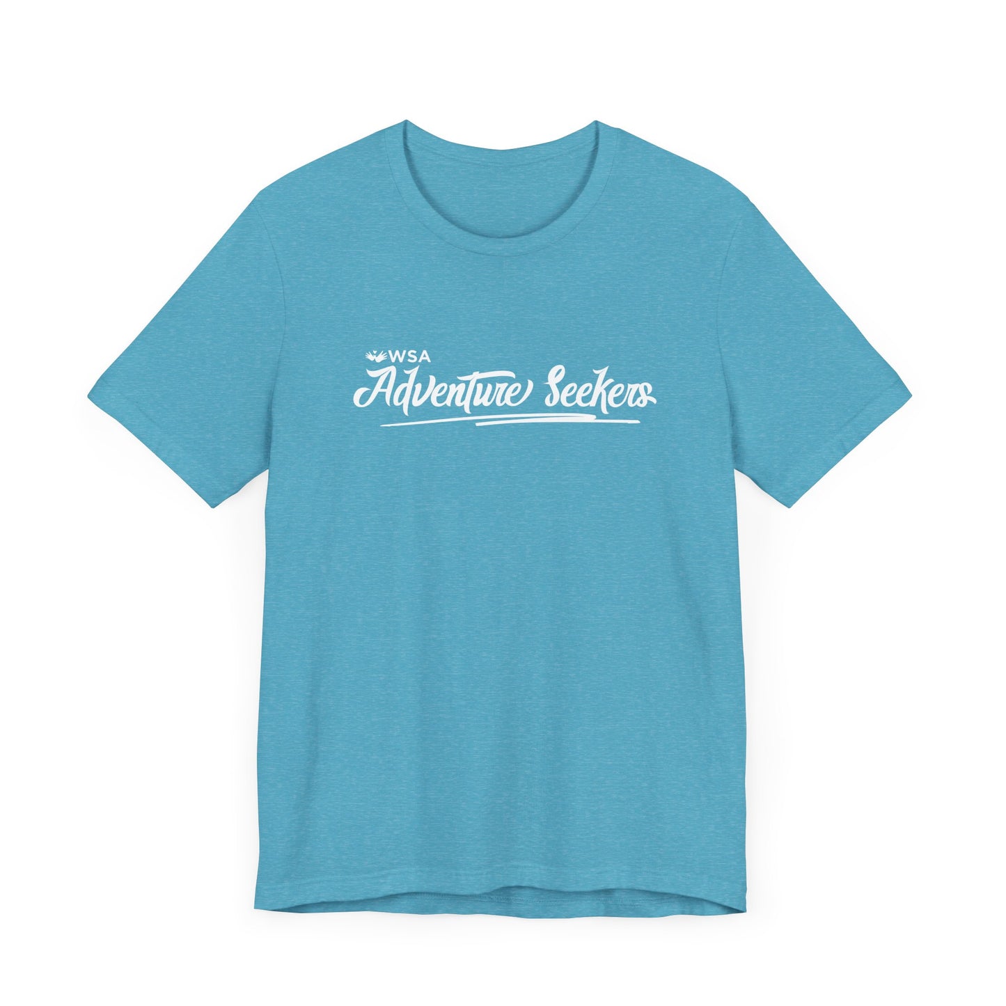 White Logo Adventure Seekers Unisex Jersey Tee