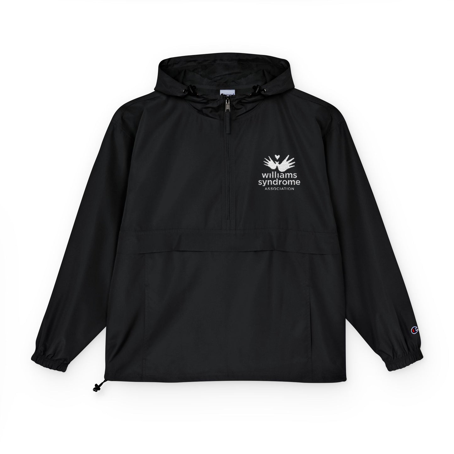 WSA Embroidered Logo Lightweight Packable Anorak Unisex Rain Jacket
