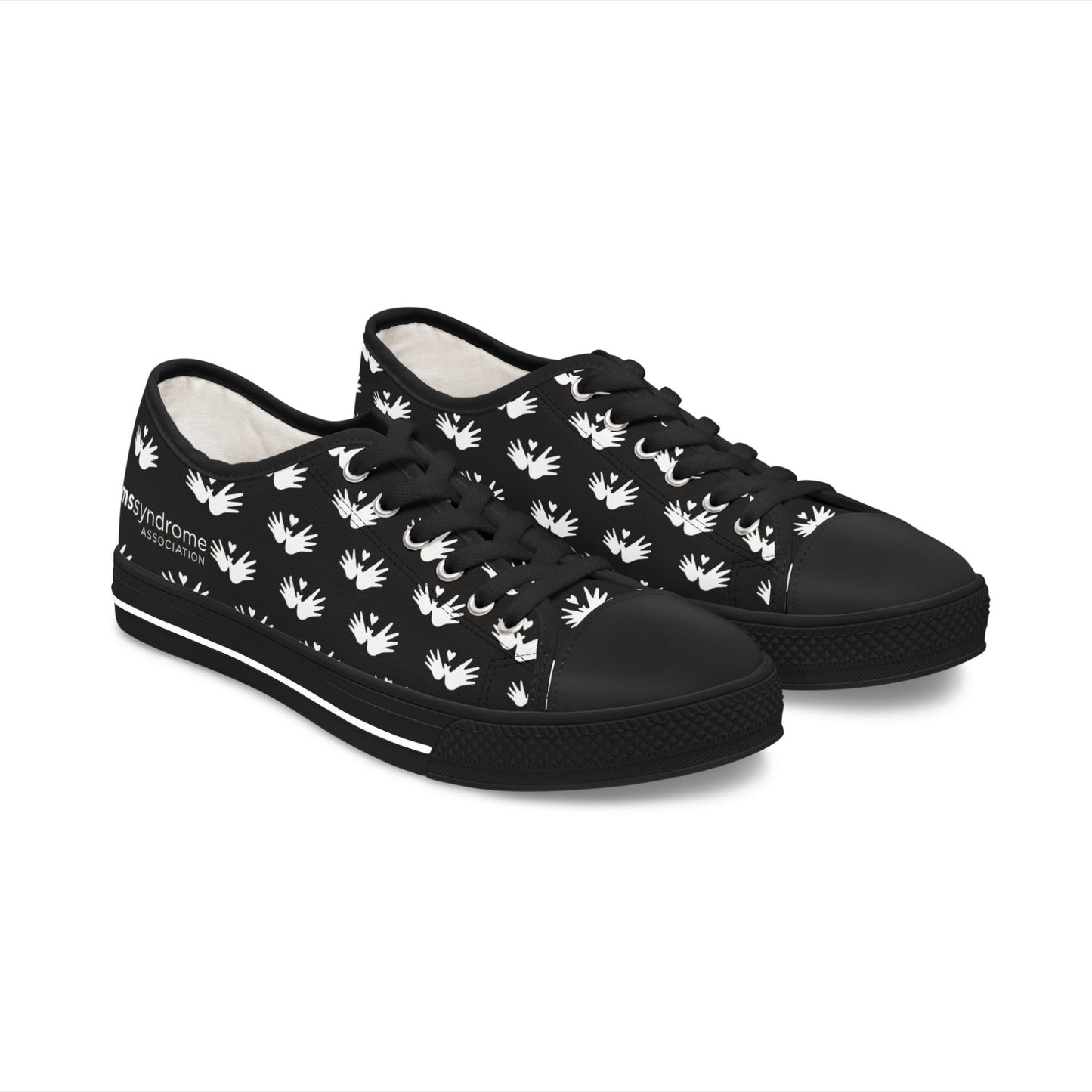 Women’s Heart and Hands Low Top Canvas Sneakers