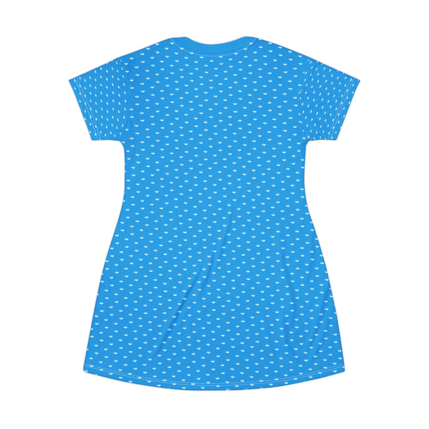 Light Blue Heart and Hand Adventure Seekers T-Shirt Dress