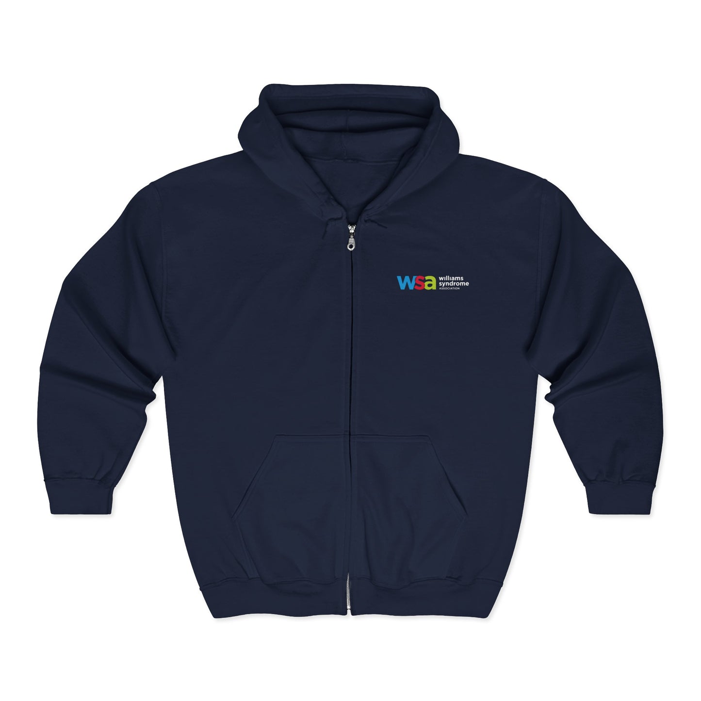 WSA Letters Logo Zip-Up Hoodie