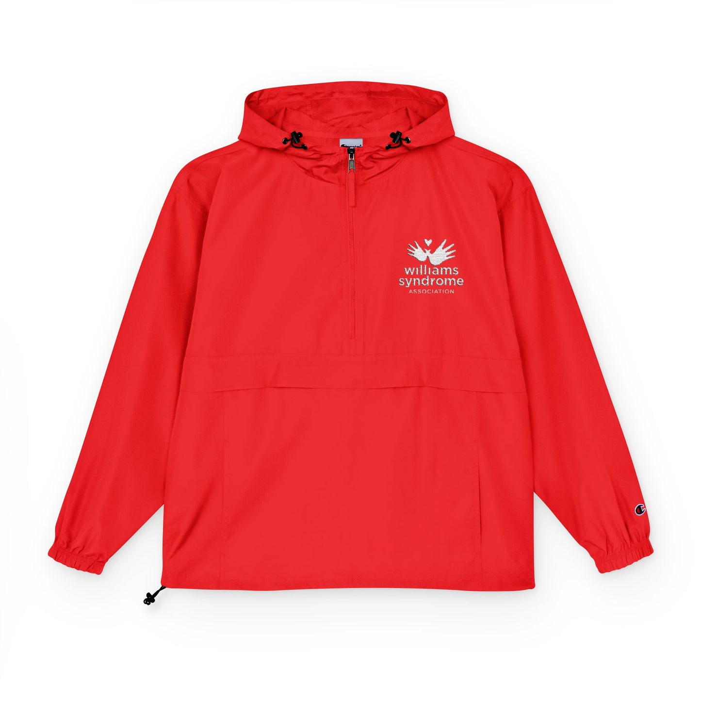 WSA Embroidered Logo Lightweight Packable Anorak Unisex Rain Jacket