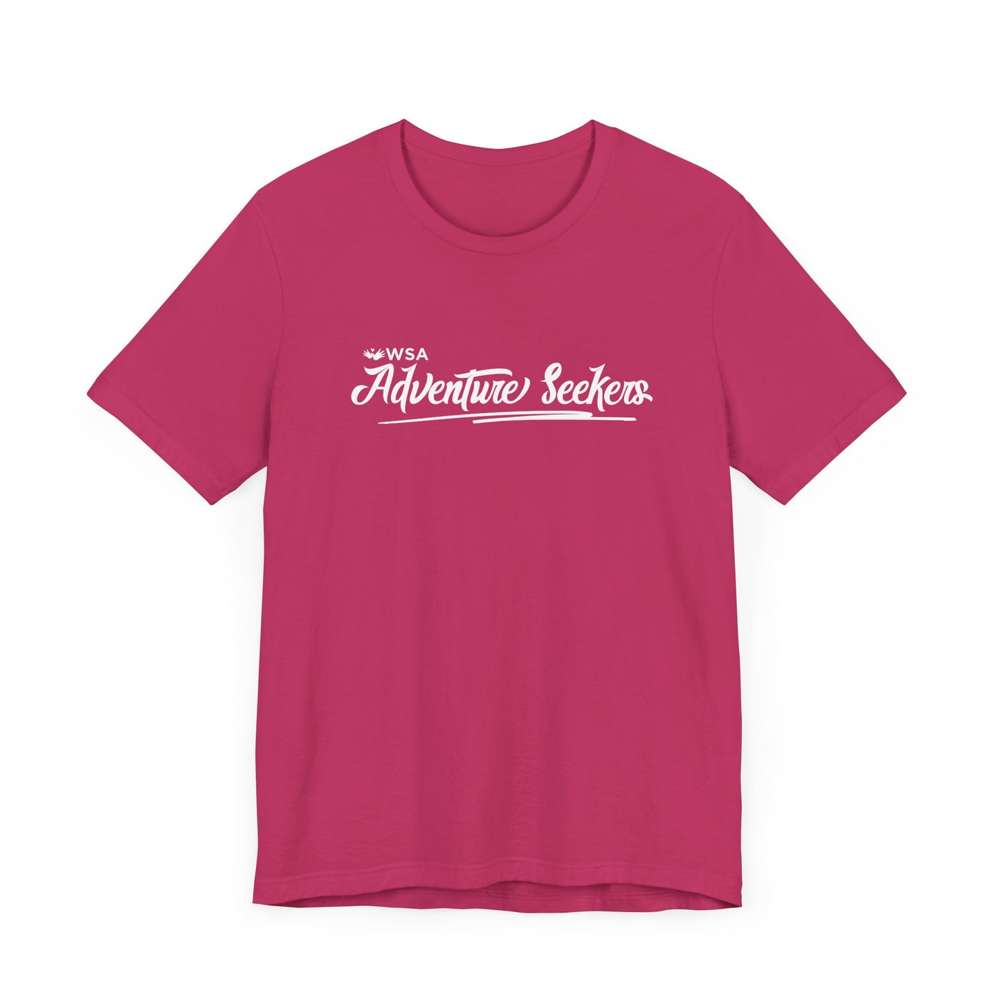 White Logo Adventure Seekers Unisex Jersey Tee