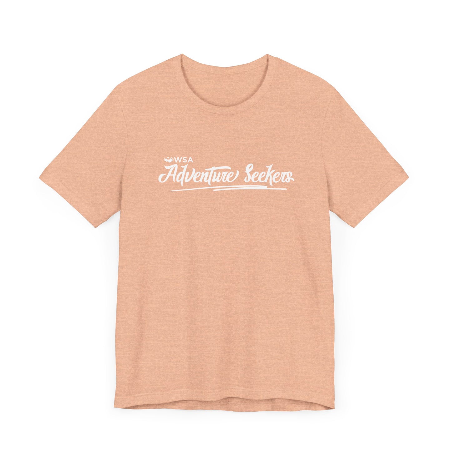 White Logo Adventure Seekers Unisex Jersey Tee