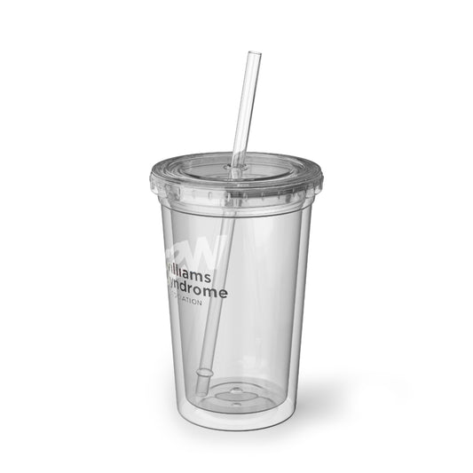 WSA Letters Logo Acrylic Cup with Straw