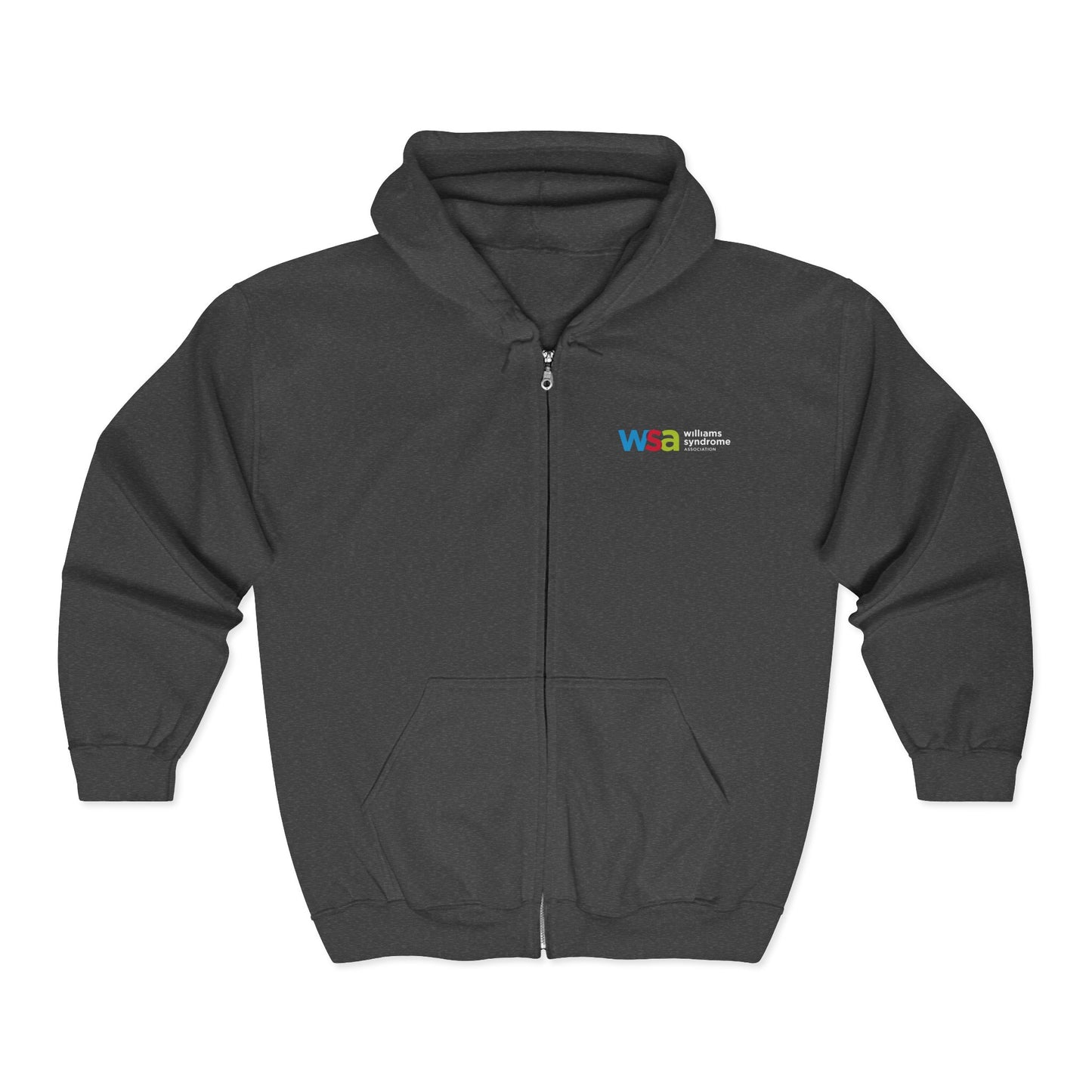 WSA Letters Logo Zip-Up Hoodie