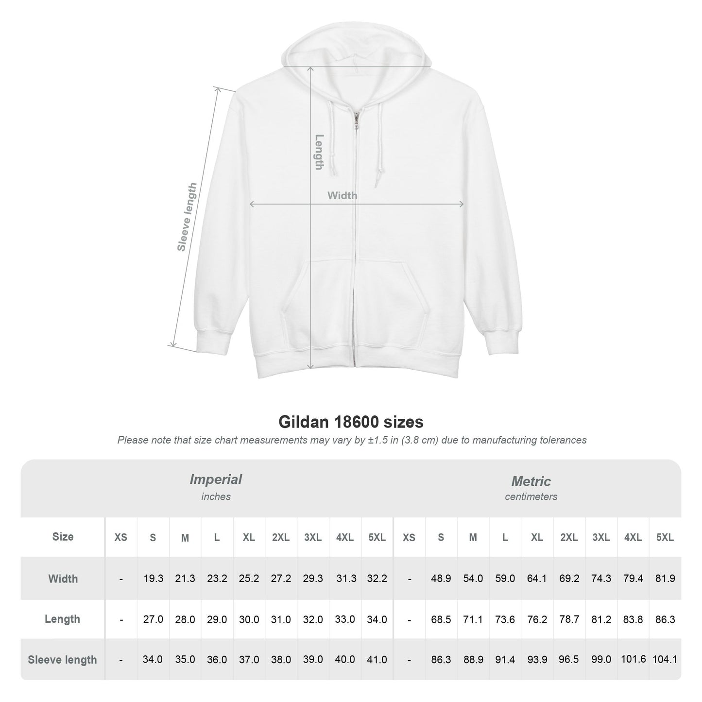 WSA Letters Logo Zip-Up Hoodie