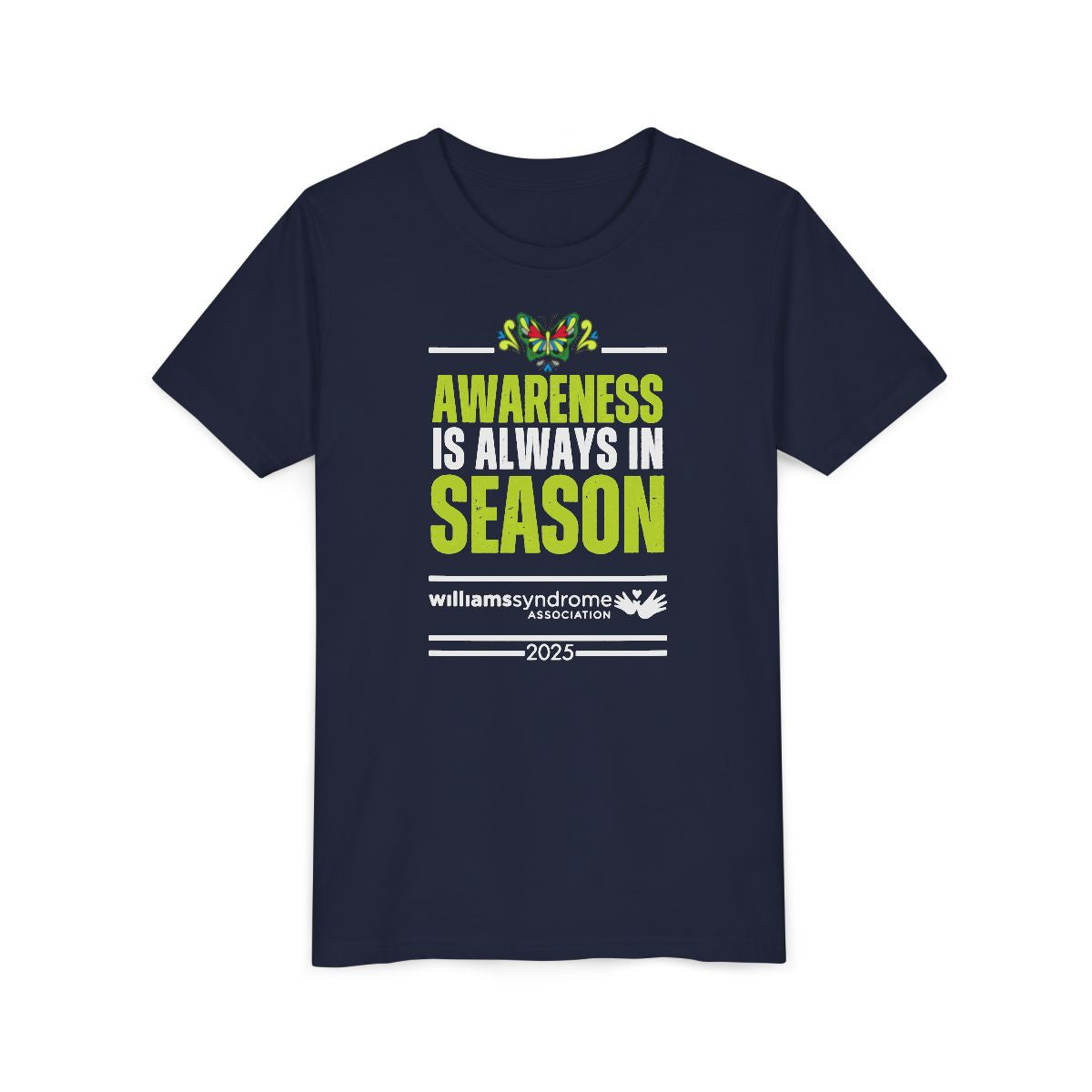 Personalized! Awareness is Always in Season: Official WSA Youth Tee