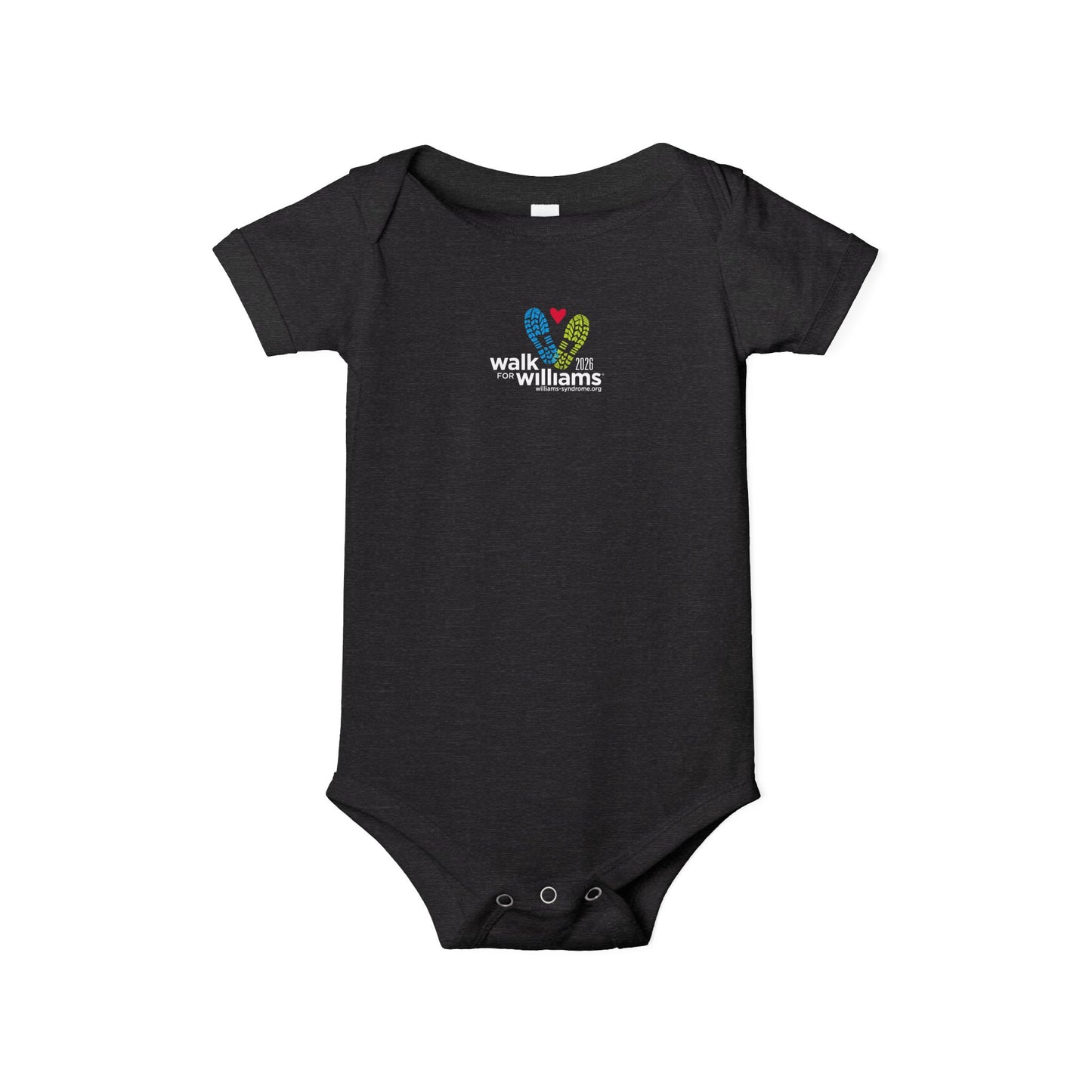 2026 Official Walk for Williams Baby Bodysuit