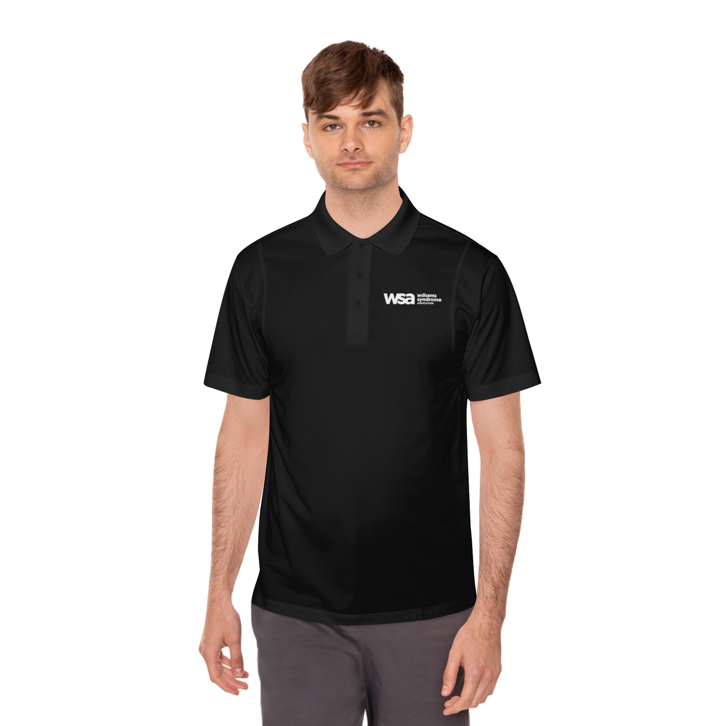 WSA Letters Logo Sport Polo Shirt