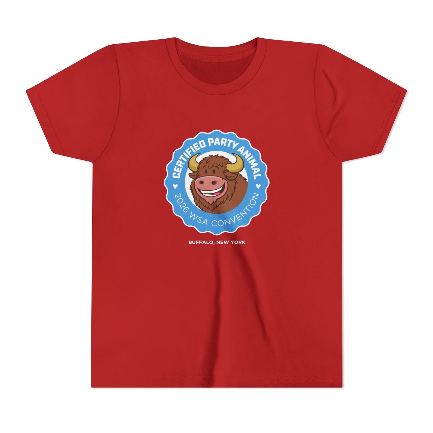 2026 Buffalo Convention Youth Short Sleeve-Party Animal