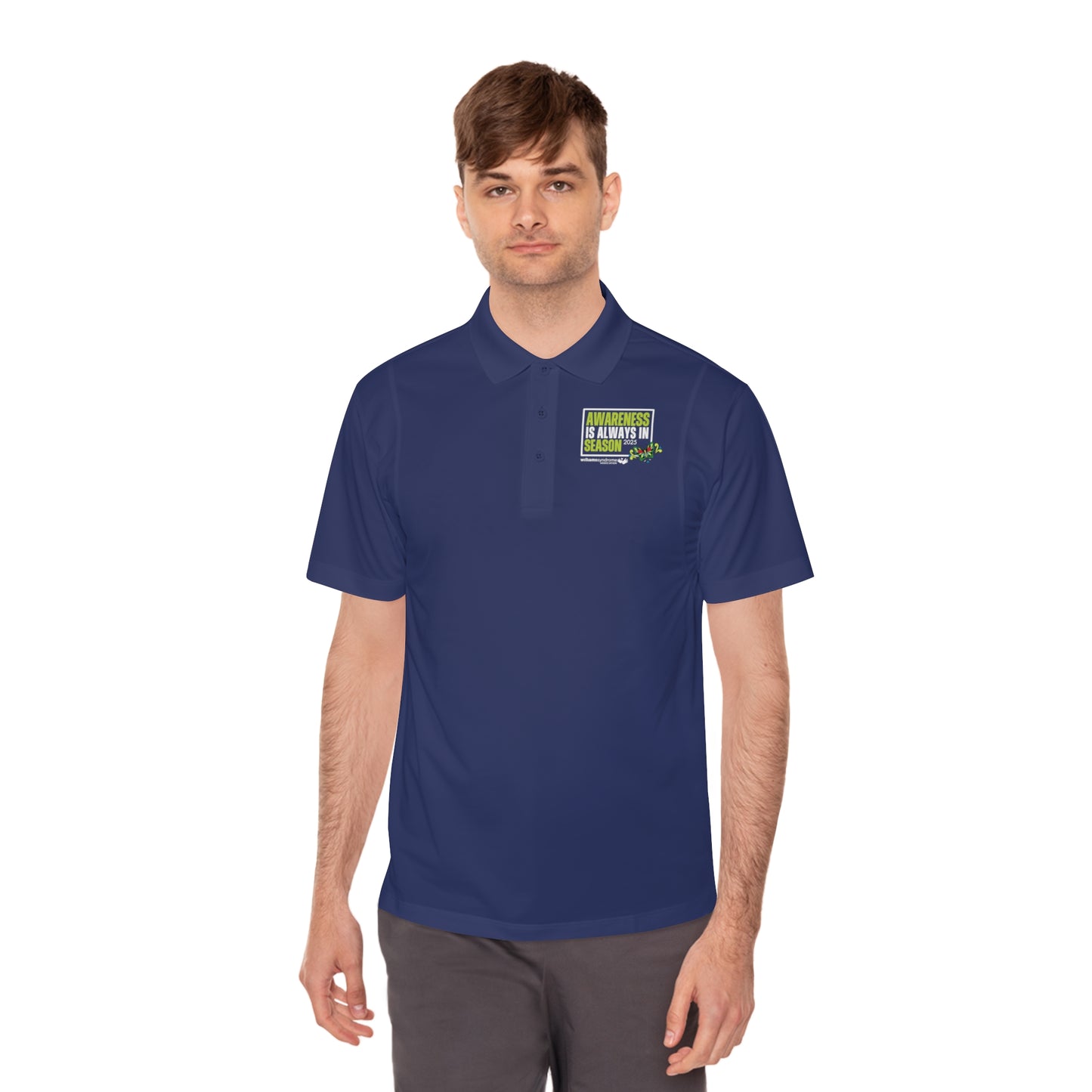 Men's Sport Polo 2025 Awareness Shirt