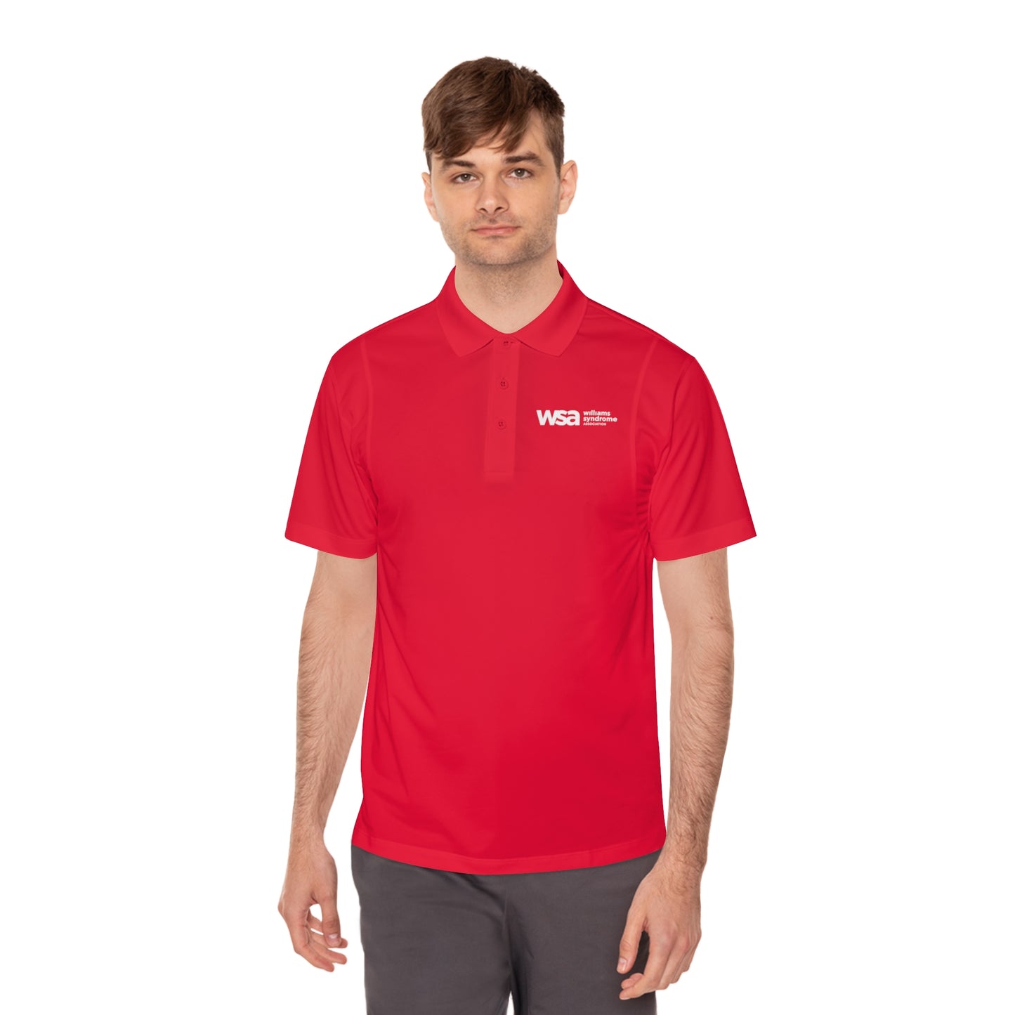 WSA Letters Logo Sport Polo Shirt