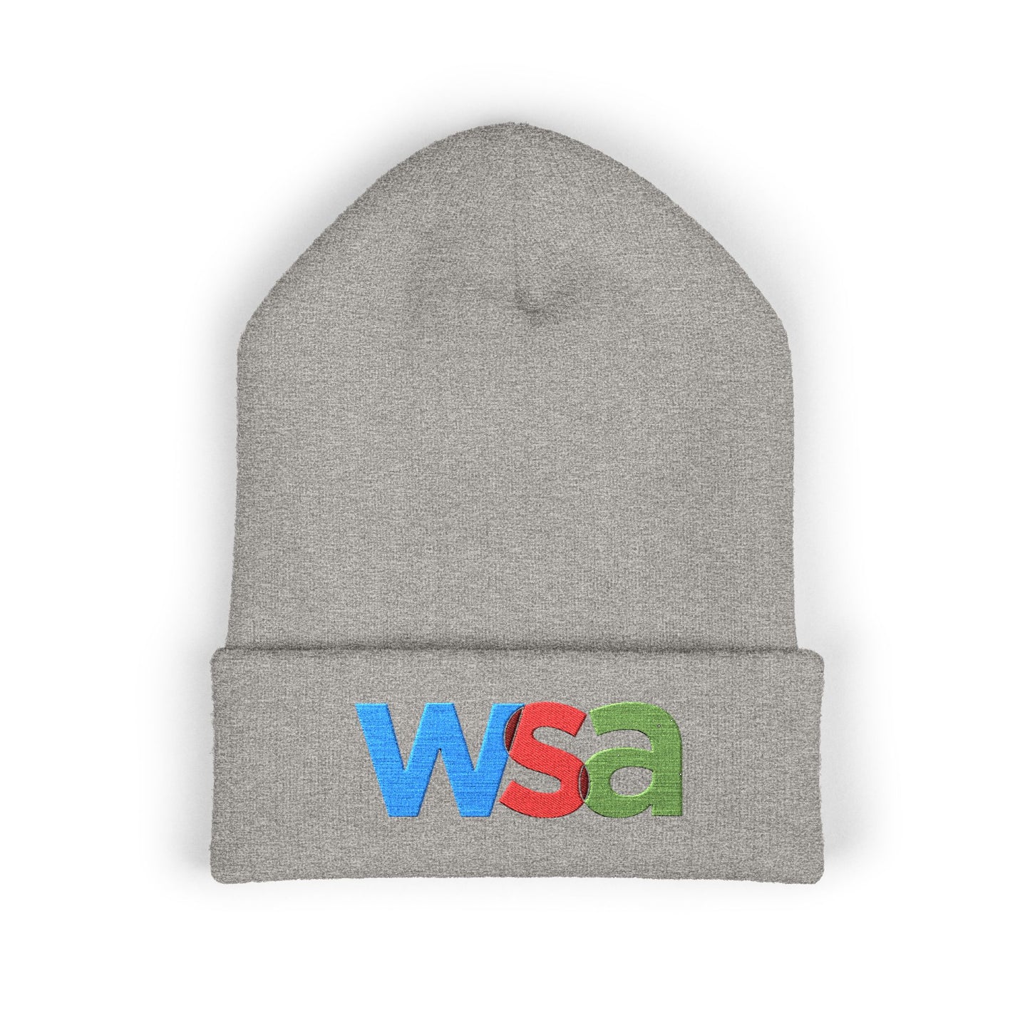 WSA Letters Logo Embroidered Beanie