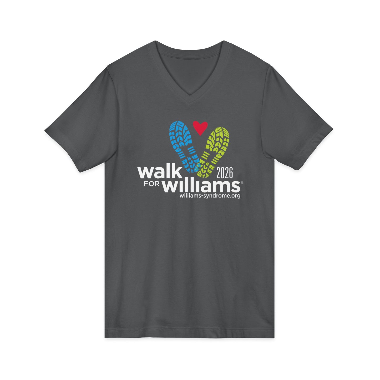 2026 Walk for Williams Unisex V-Neck Tee