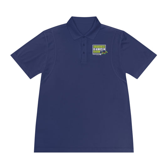 Men's Sport Polo 2025 Awareness Shirt