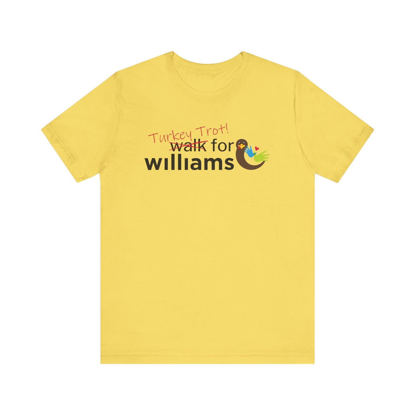 Turkey Trot Walk for Williams: Official Williams Syndrome Awareness Unisex Tee