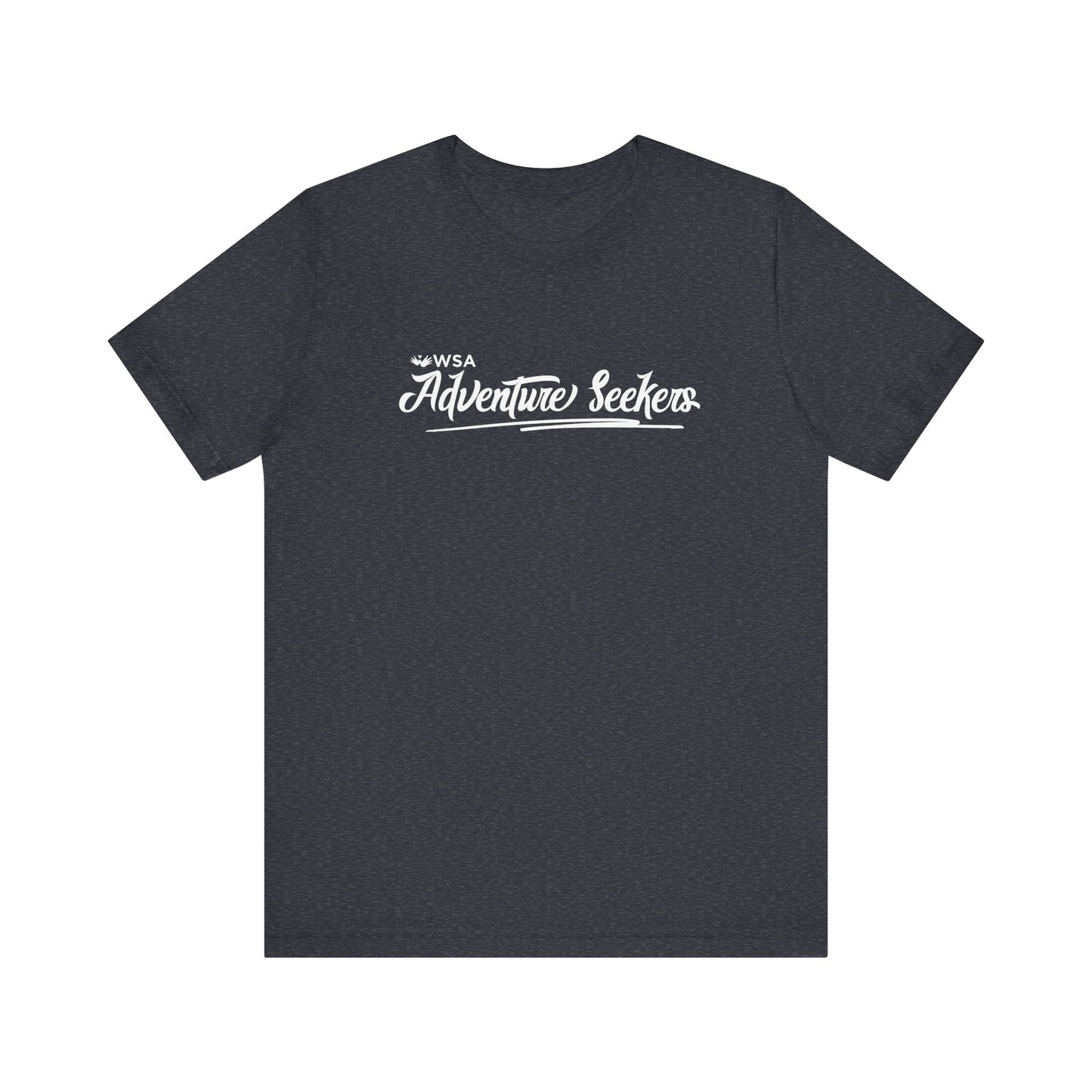 White Logo Adventure Seekers Unisex Jersey Tee