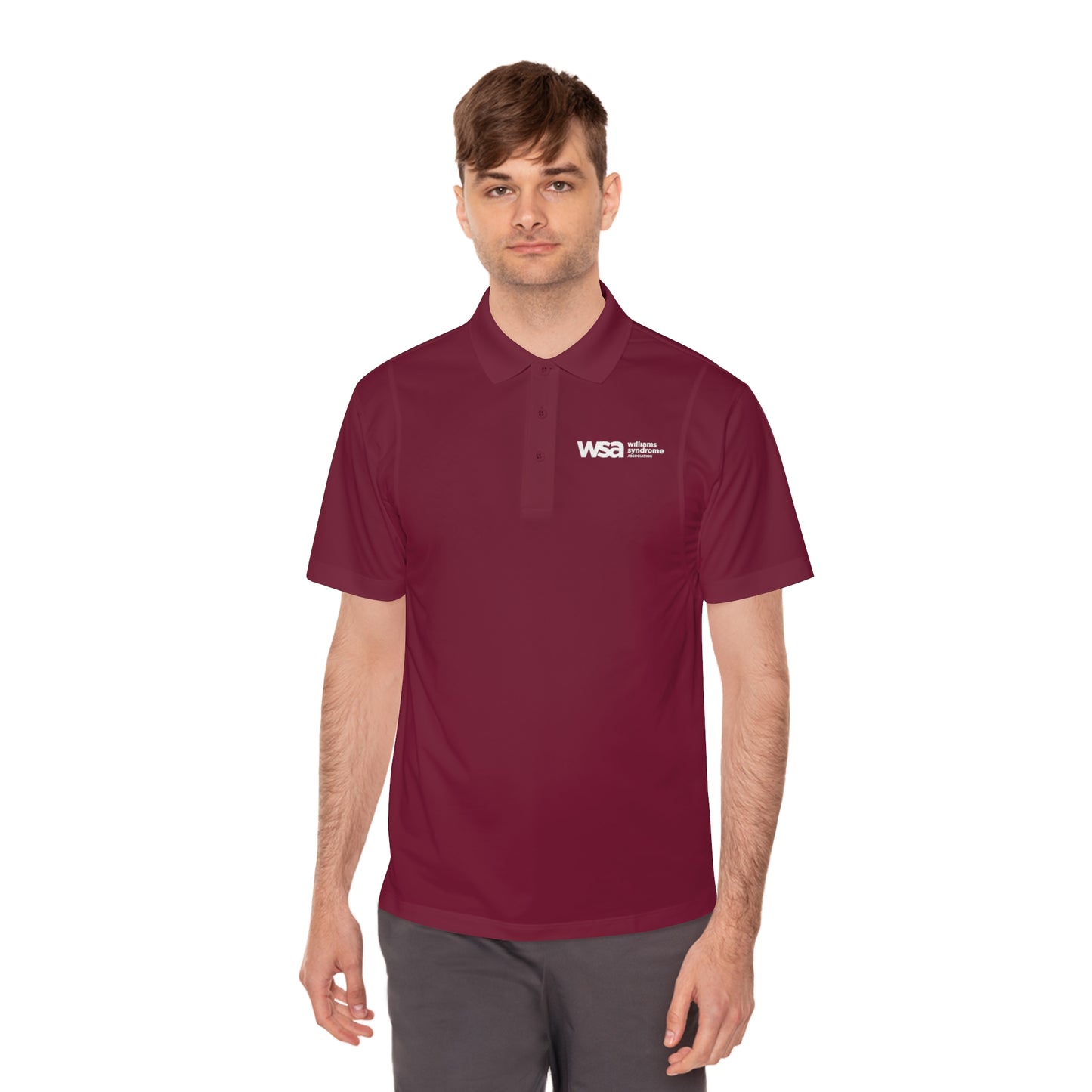 WSA Letters Logo Sport Polo Shirt
