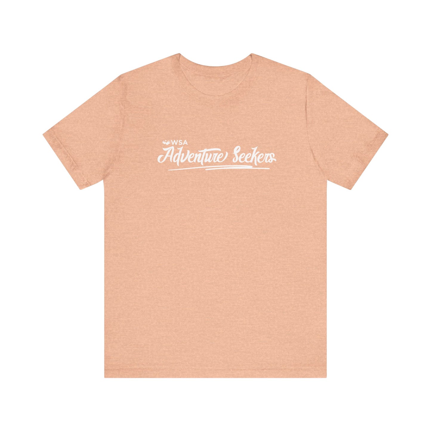White Logo Adventure Seekers Unisex Jersey Tee