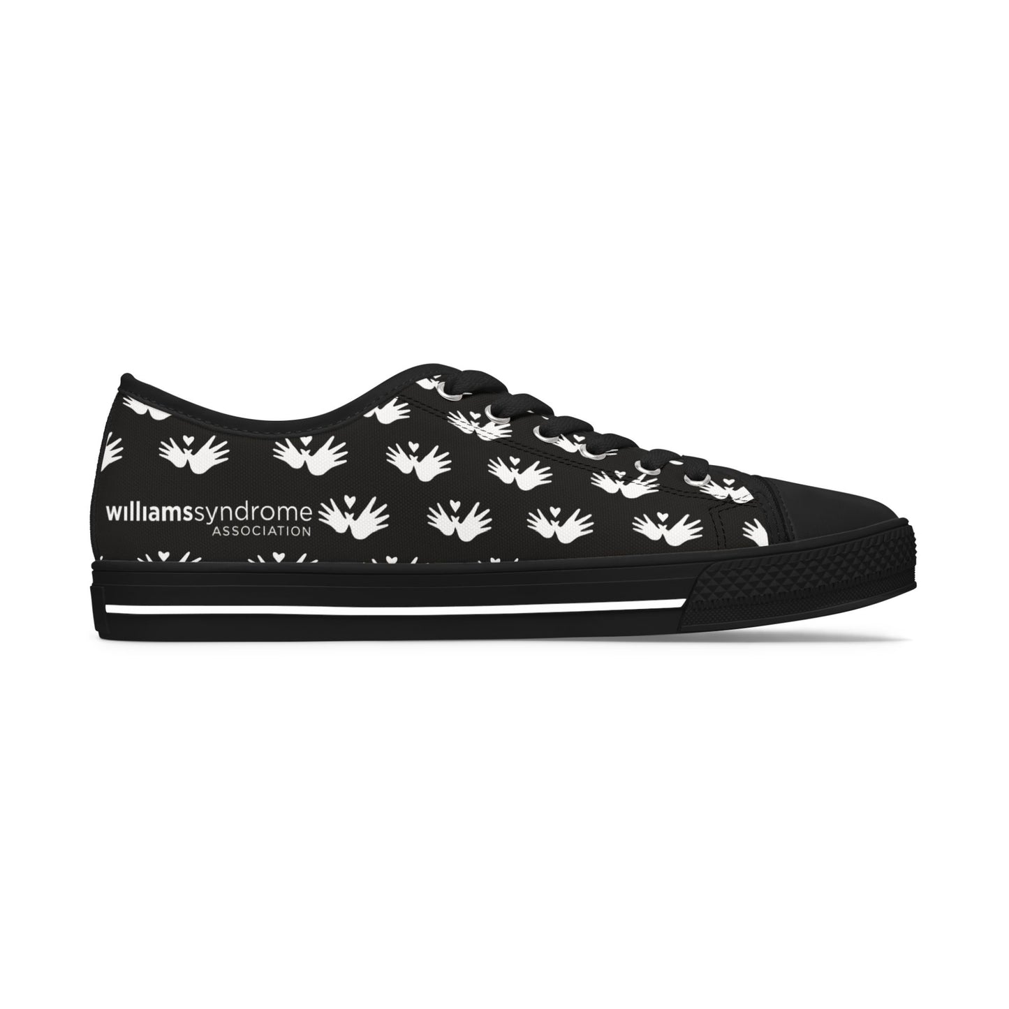 Women’s Heart and Hands Low Top Canvas Sneakers