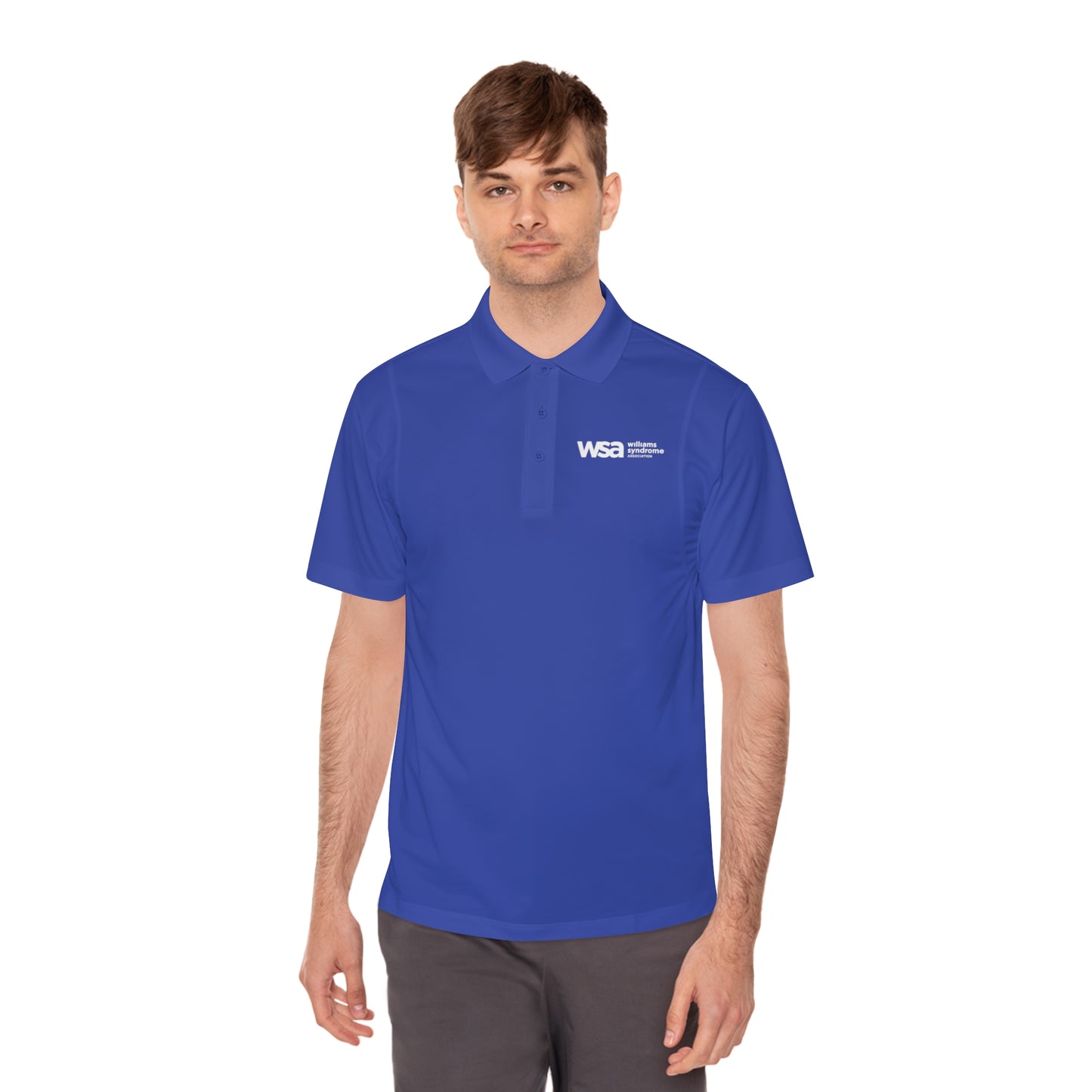 WSA Letters Logo Sport Polo Shirt