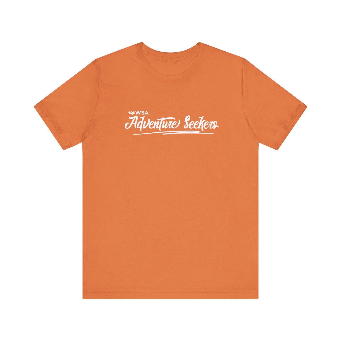 White Logo Adventure Seekers Unisex Jersey Tee