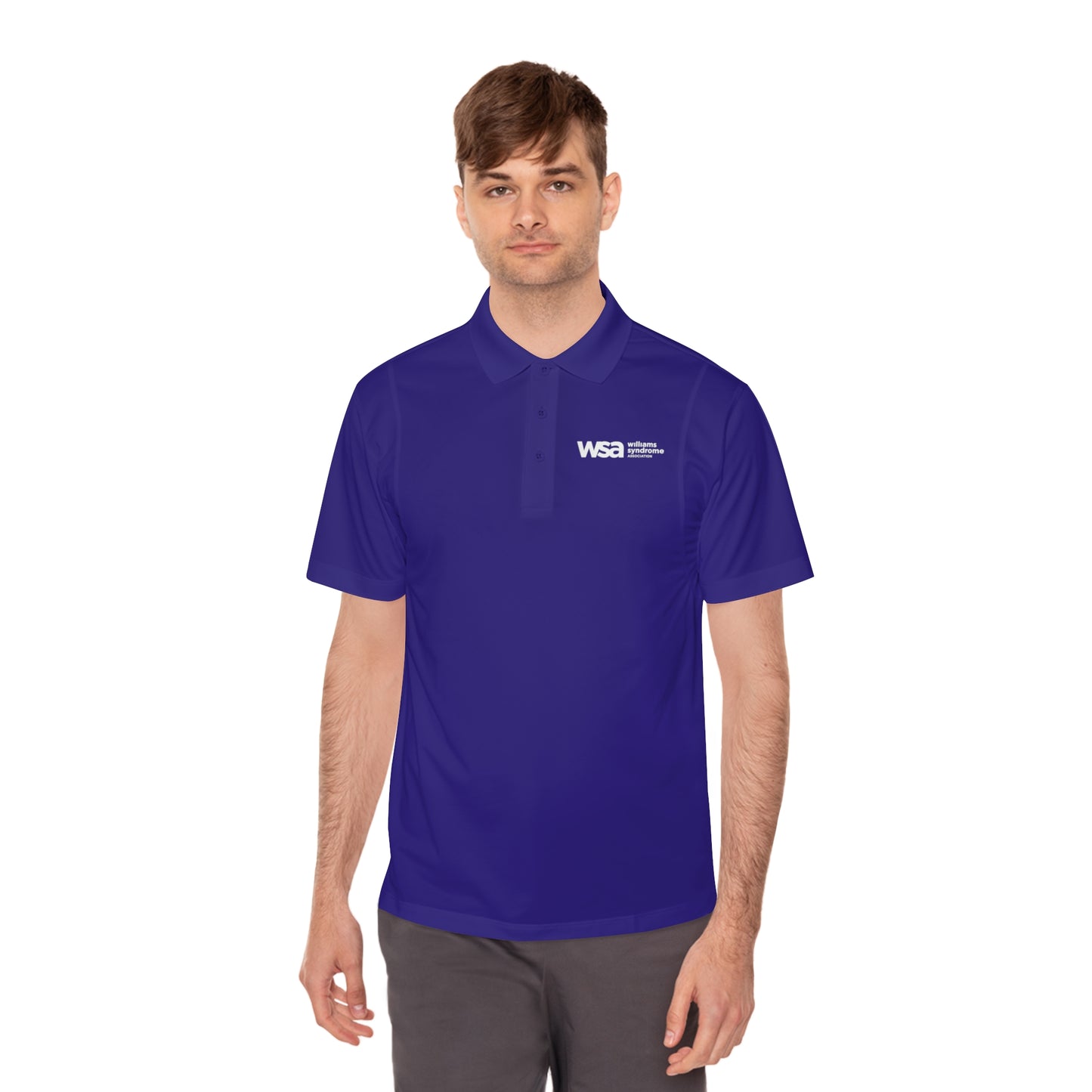 WSA Letters Logo Sport Polo Shirt