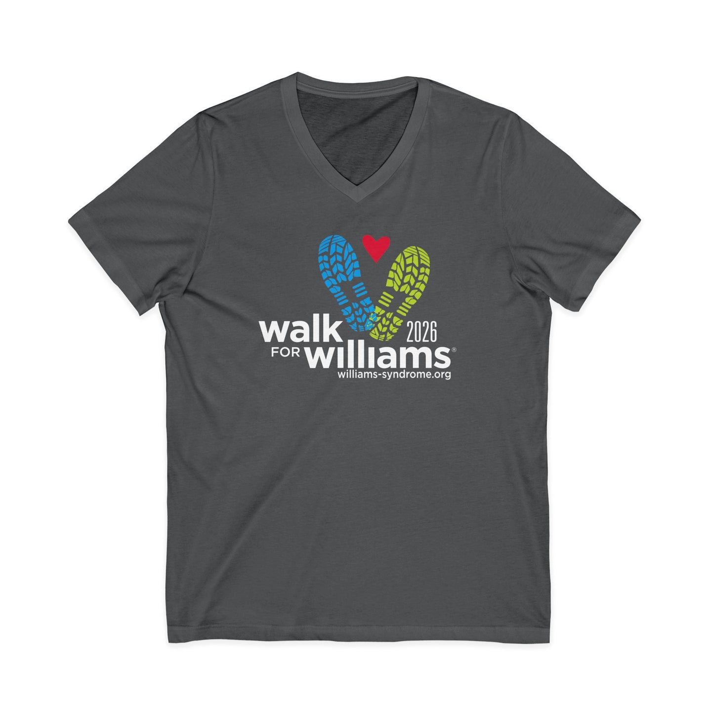 2026 Walk for Williams Unisex V-Neck Tee