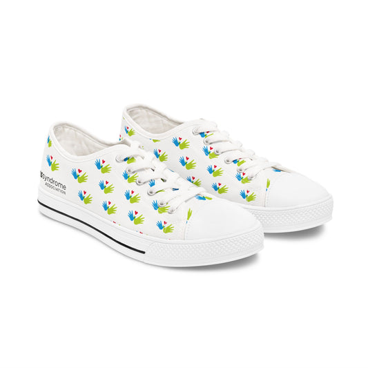 Women’s Heart and Hands Low Top Canvas Sneakers