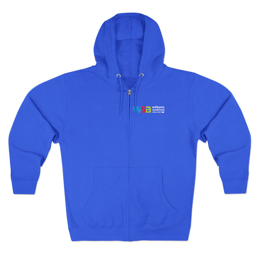 WSD Rainbow Logo Zip Hoodie — Lightweight Full‑Zip Hooded Sweatshirt