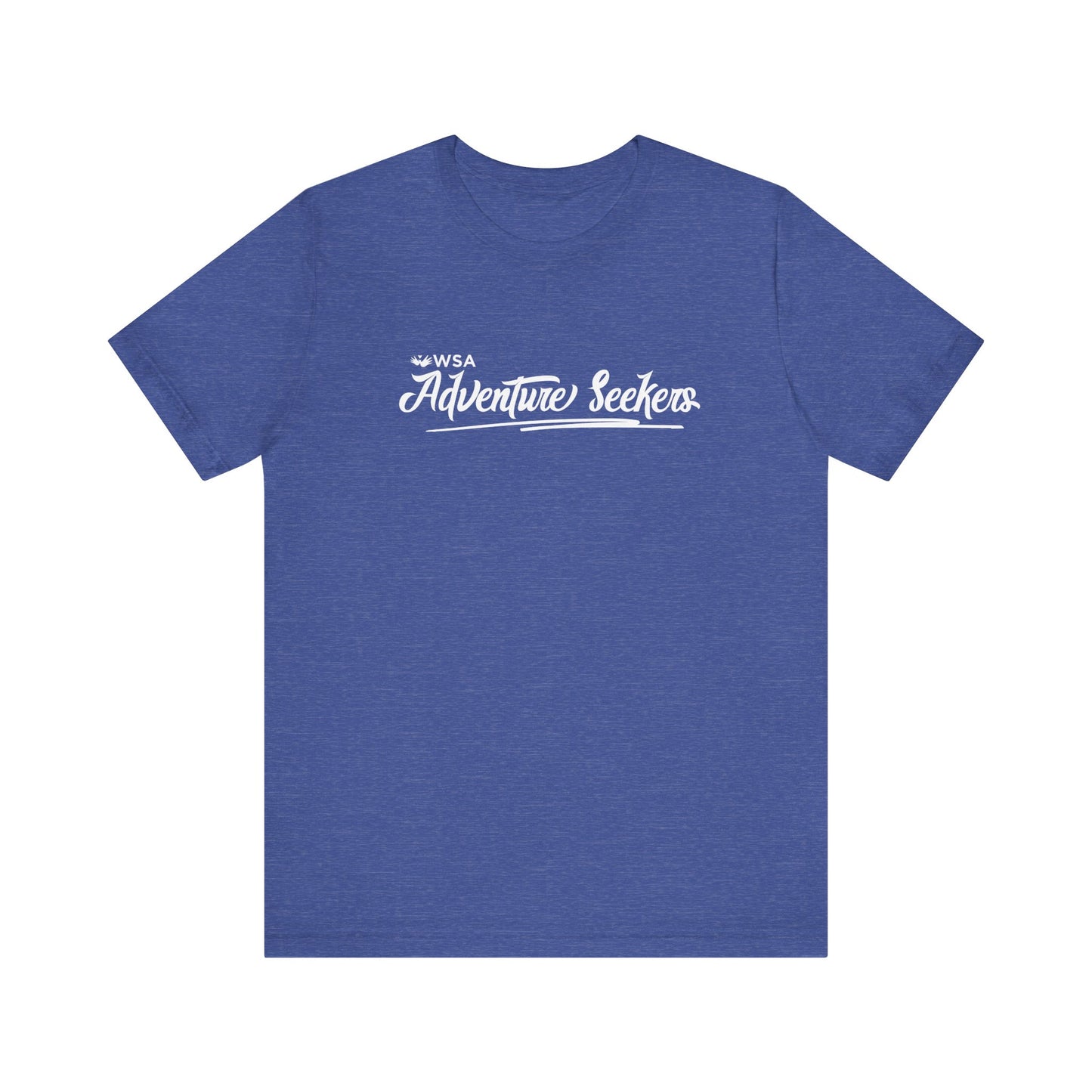 White Logo Adventure Seekers Unisex Jersey Tee