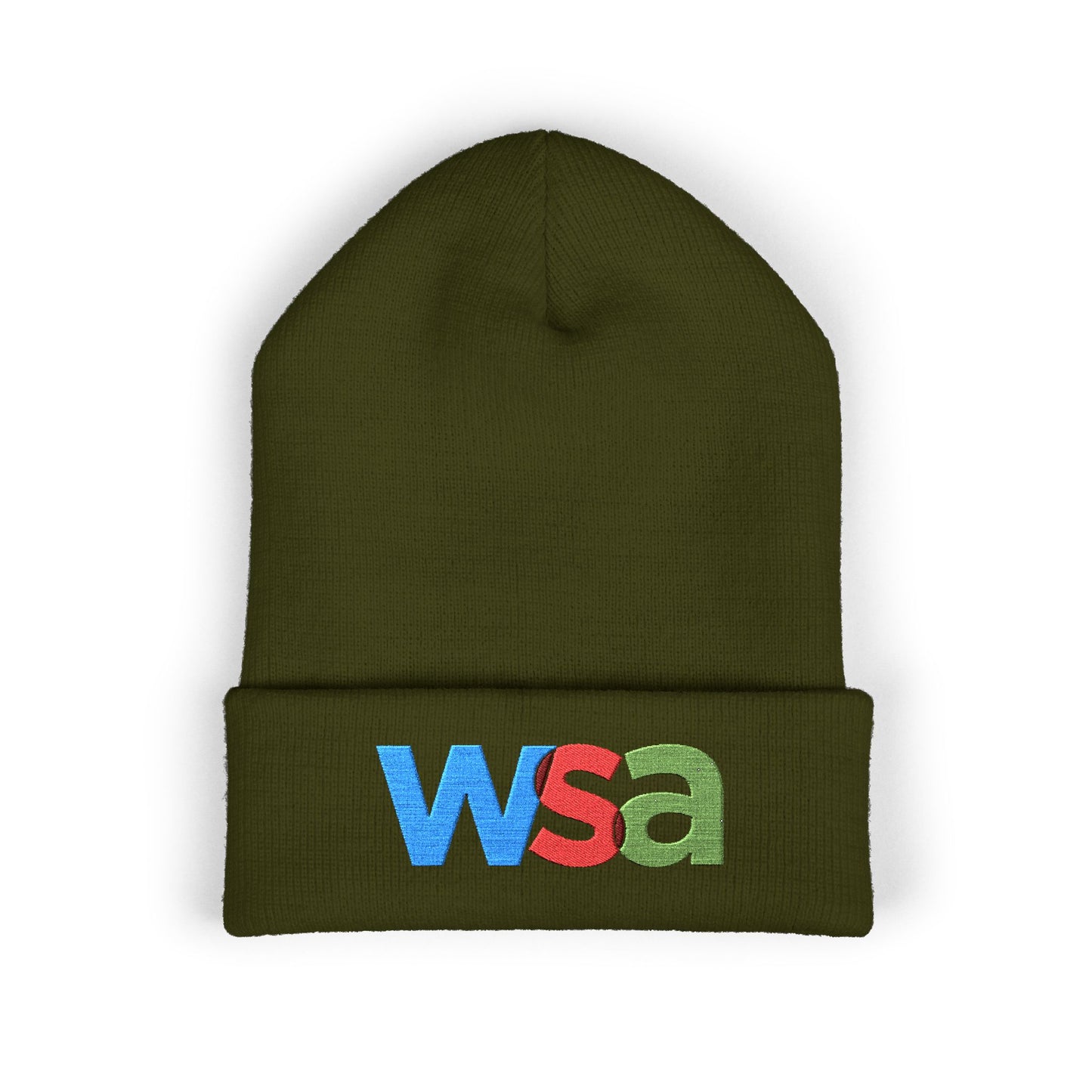 WSA Letters Logo Embroidered Beanie