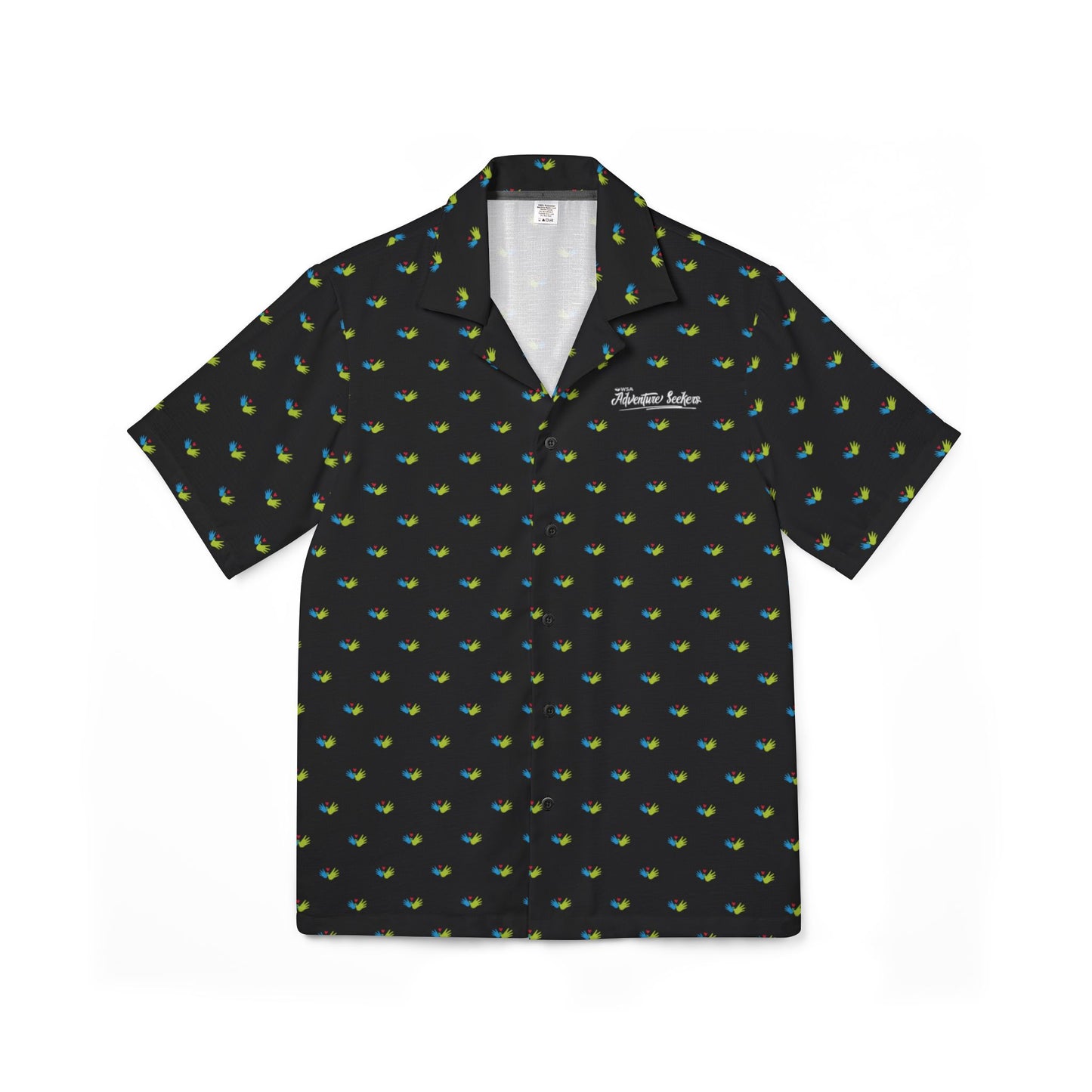 Adventure Seekers Camp Shirt - Relaxed Fit with Heart and Hands Design