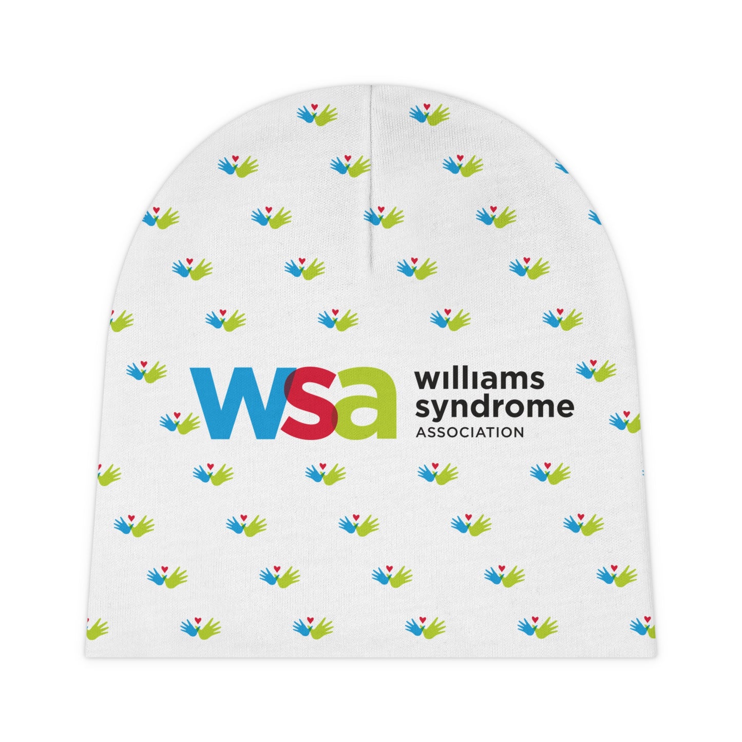 WSA Letters Logo Baby Beanie — Patterned Infant Hat