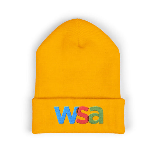 WSA Letters Logo Embroidered Beanie