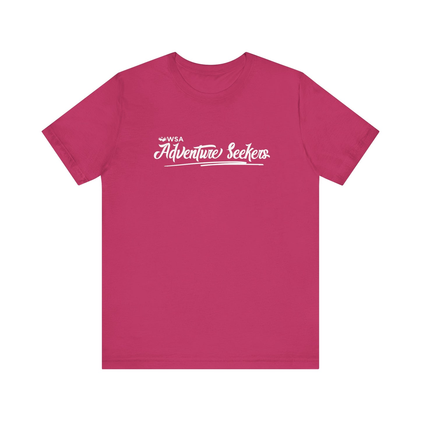 White Logo Adventure Seekers Unisex Jersey Tee