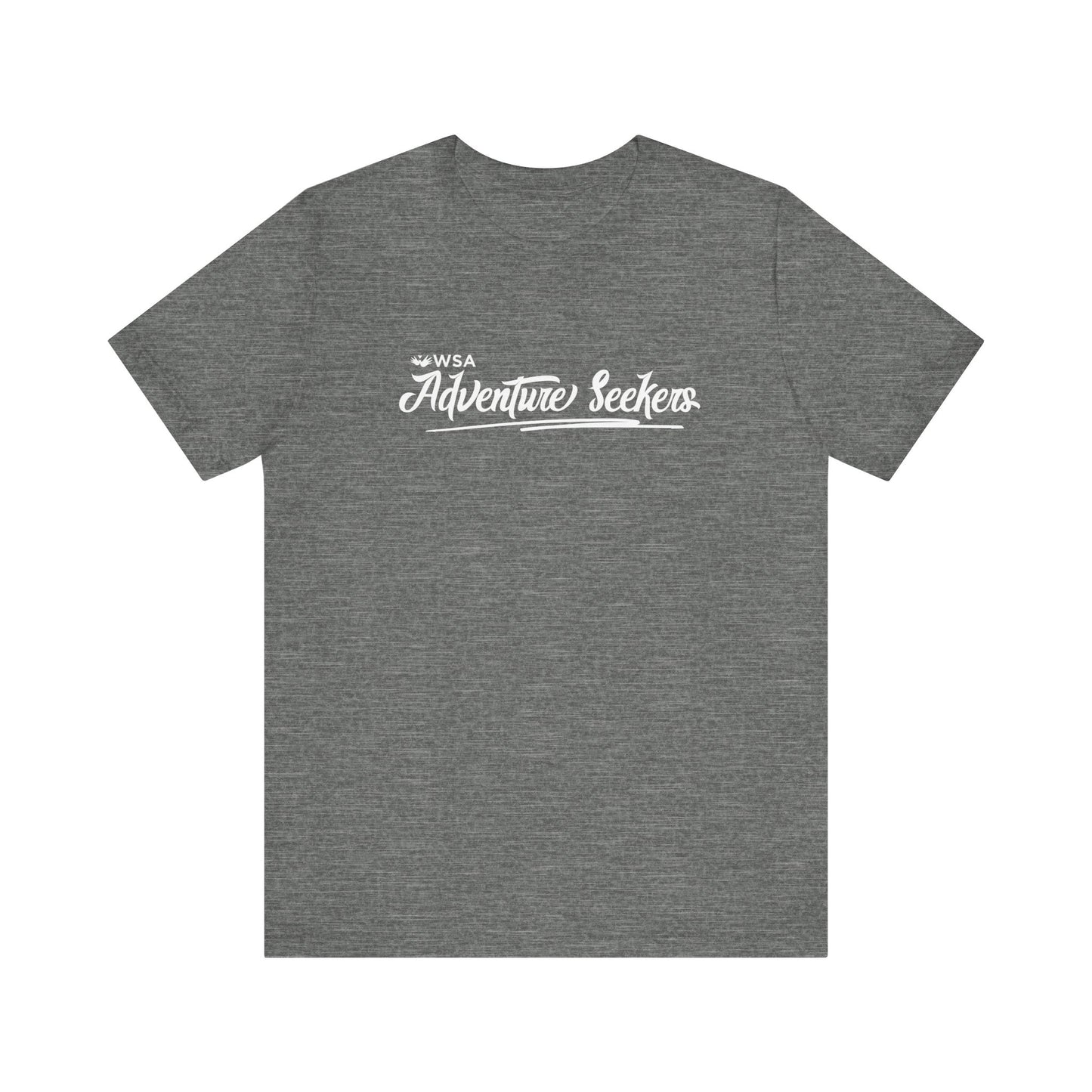White Logo Adventure Seekers Unisex Jersey Tee