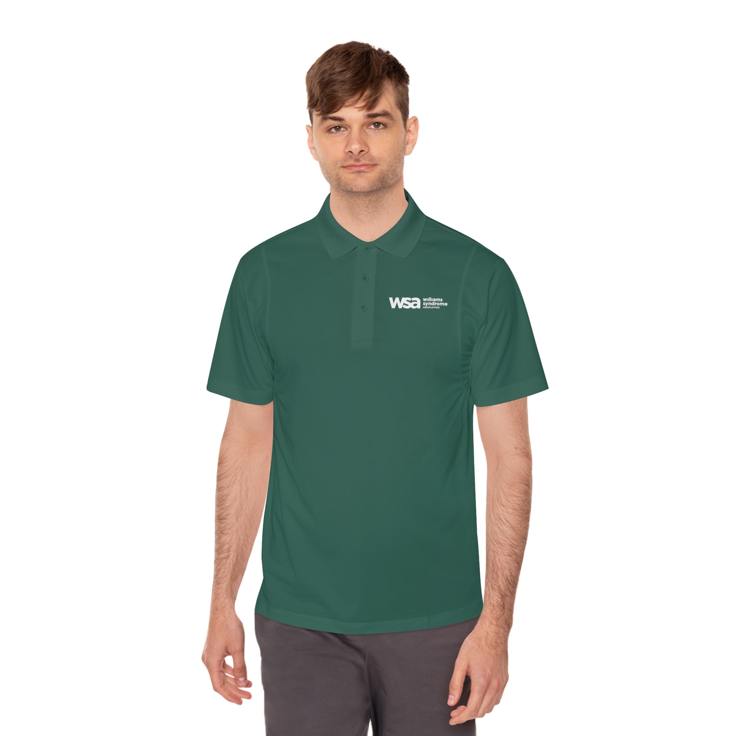 WSA Letters Logo Sport Polo Shirt