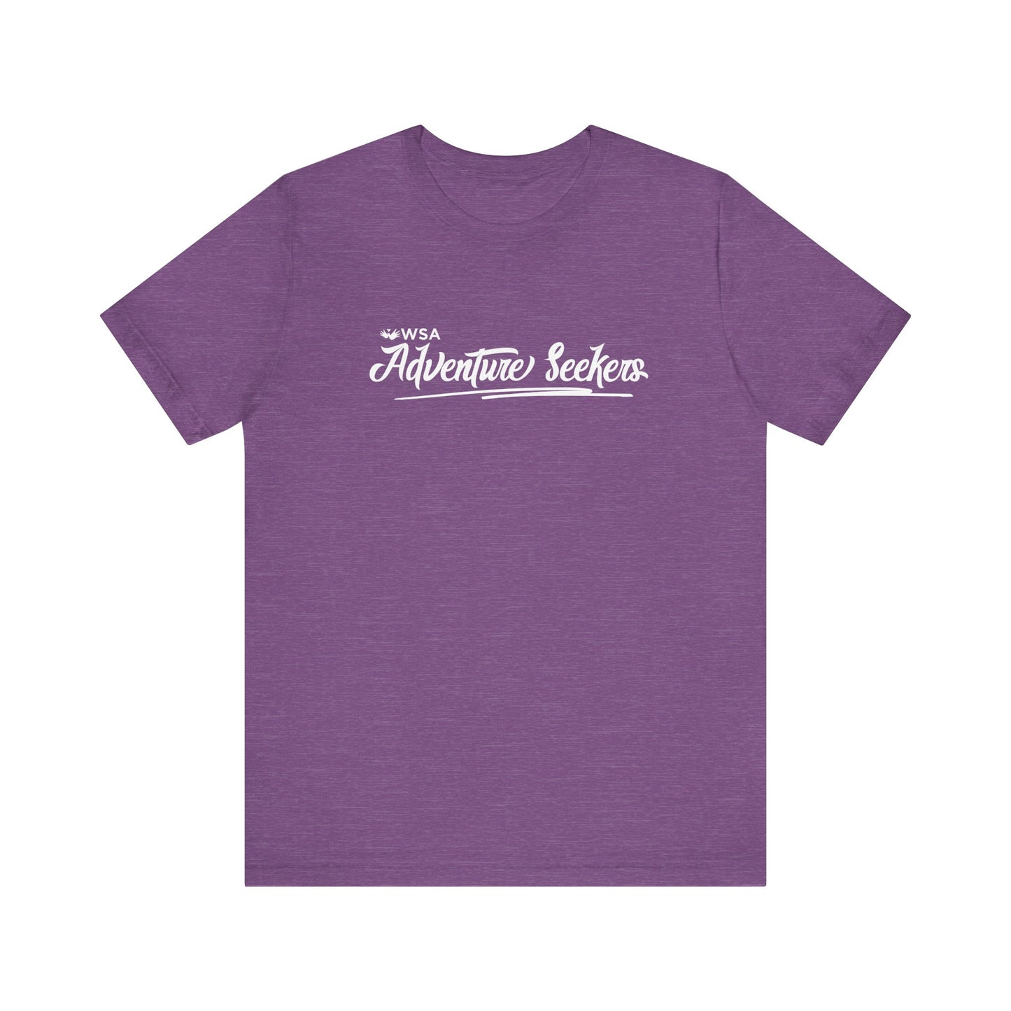 White Logo Adventure Seekers Unisex Jersey Tee