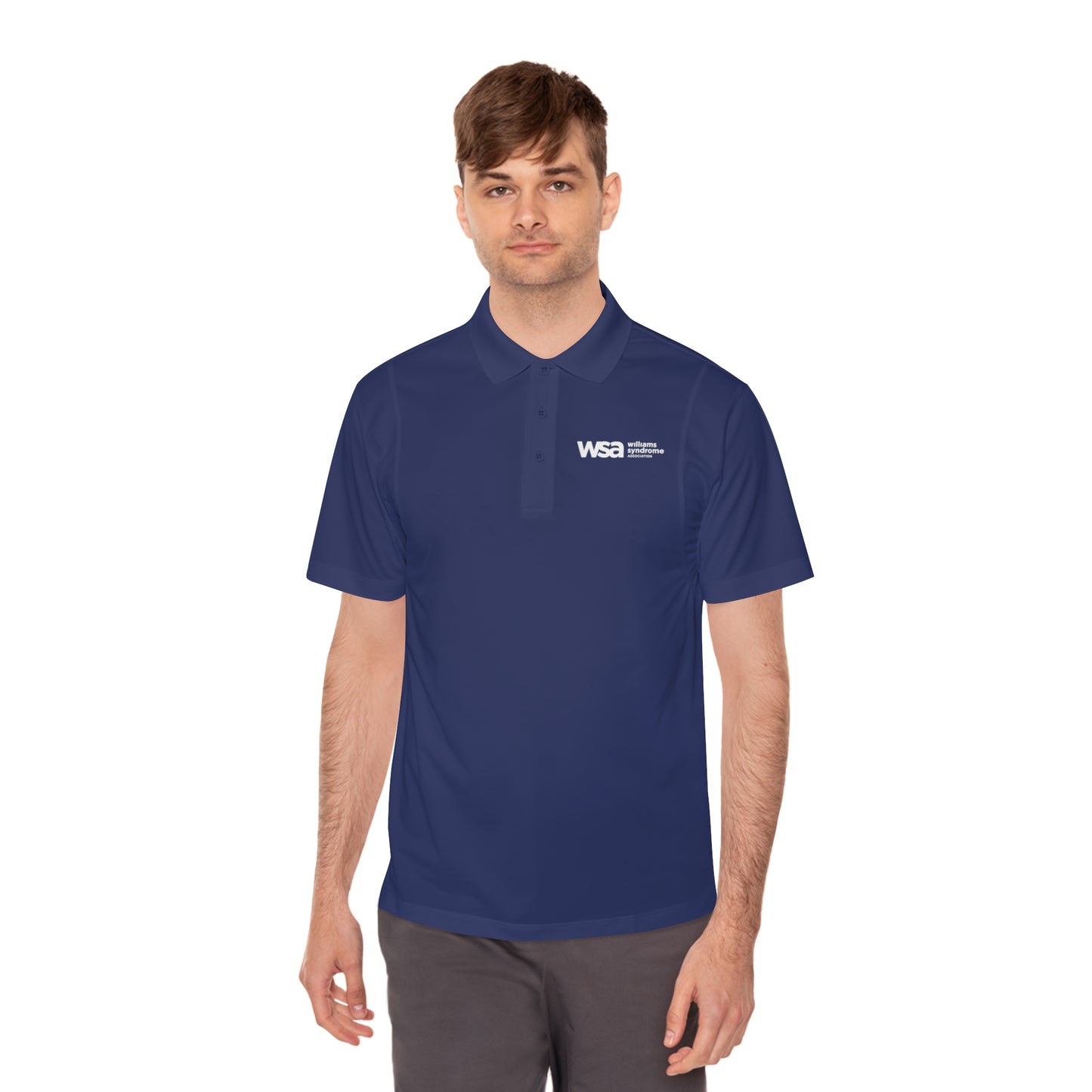 WSA Letters Logo Sport Polo Shirt