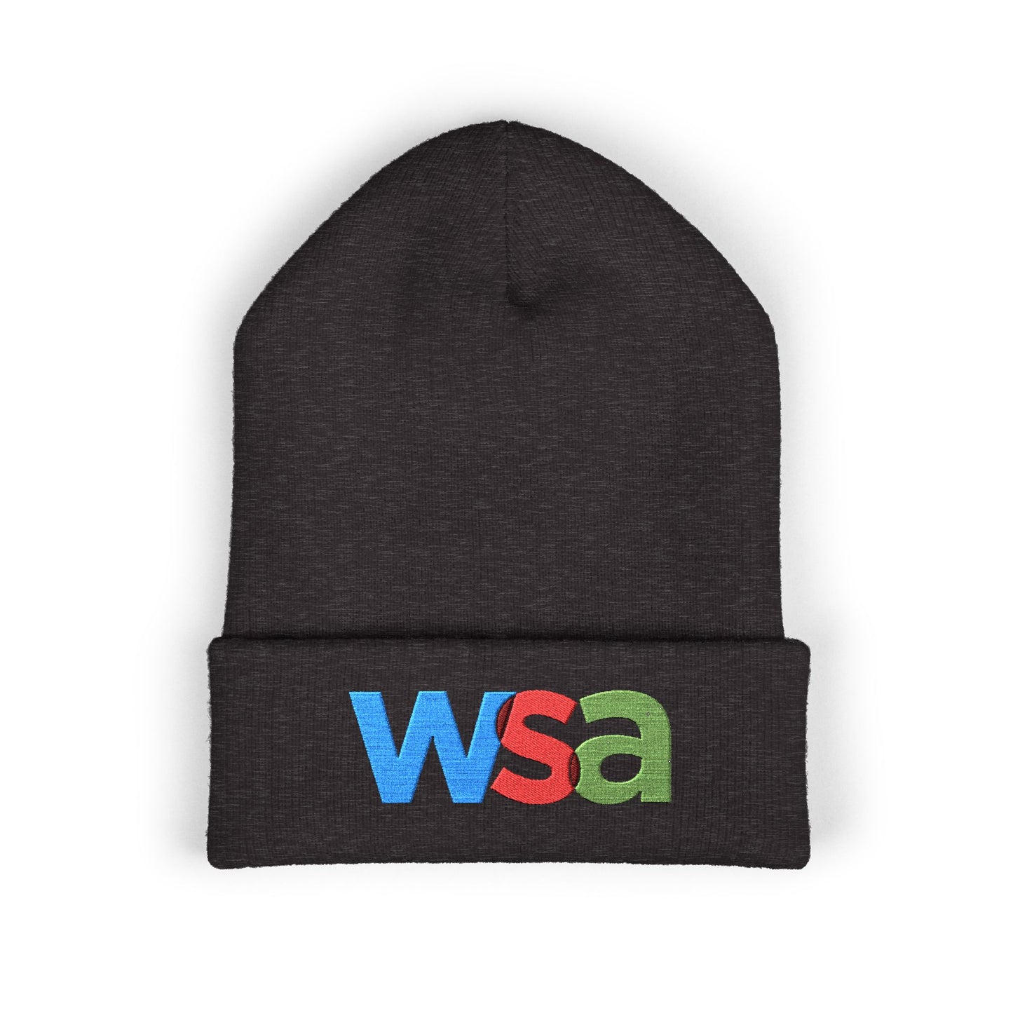 WSA Letters Logo Embroidered Beanie