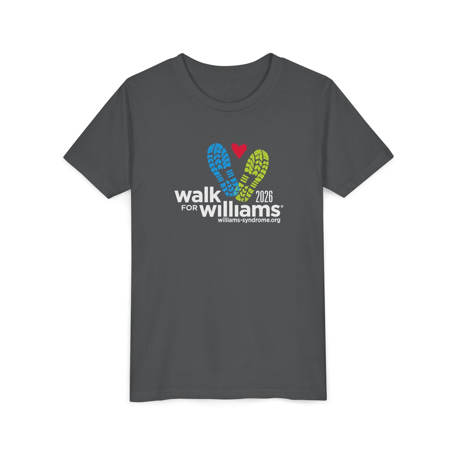 PERSONALIZED! 2026 Official Walk for Williams Youth Tee